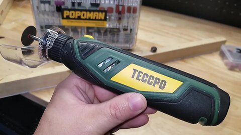 TECCPO Cordless Rotary Tool With POPOMAN Accessory Kit