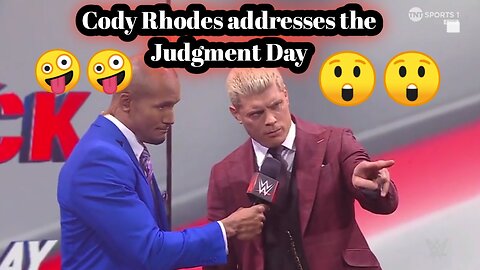Cody Rhodes addresses the Judgment Day || Monday Night Raw || August 21, 2023