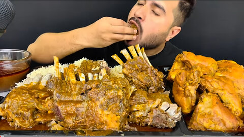 Eating mutton ribs meat | eating asmr | asmr video