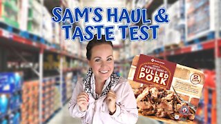 SAM'S CLUB HAUL | SAM'S HAUL AND TASTE TEST | AMBER AT HOME