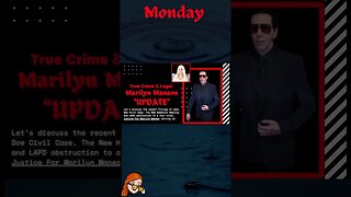 Marilyn Manson Update on @ClaireView307 #podcast #marilynmanson #truecrime