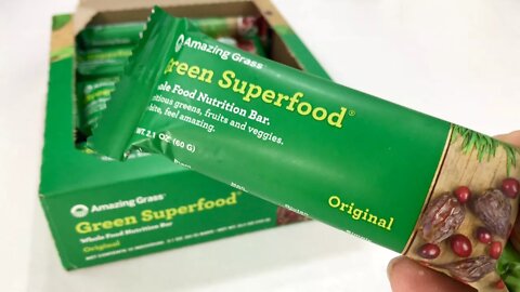 Amazing Grass Green Superfood Whole Food Nutrition Bar Taste Test