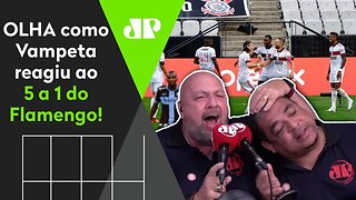 HILÁRIO! OLHA como Vampeta REAGIU a Corinthians 1 x 5 Flamengo!