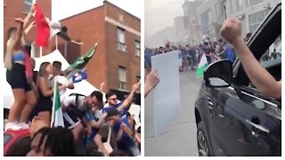 Italy Fans Tore Up The Streets Of Toronto After Yesterday's Euro Cup Win (VIDEOS)