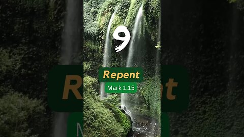 9 Days of Celebration: Repent (change your ways) 🙏😔