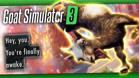 ELES METERAM A REFERÊNCIA!!! - Goat Simulator 3 (PT-BR)