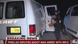 Pinellas deputies shoot man armed with rifle