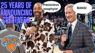 BANG! Mike Breen and Walt 'Clyde' Frazier celebrate 25 years as a team on calling Knicks games