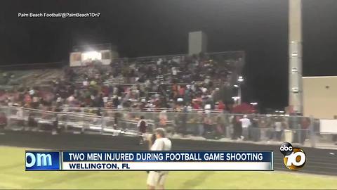 Two men injured during football game shooting, Wellington Florida