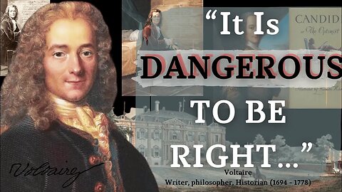 THESE People CONTROLS YOU! Want To Know WHO?... Voltaire Quotes
