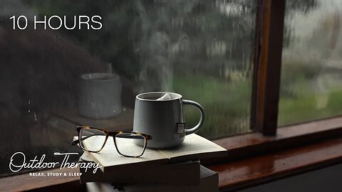 RELAX by a RAINY WINDOW with a GOOD BOOK and a CUP OF TEA | Relaxation & Sleep Ambience | 10 HOURS