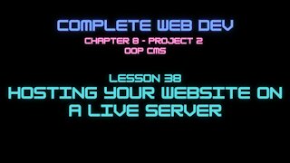 Web Dev Ch 8 - Ep 38 Live Server