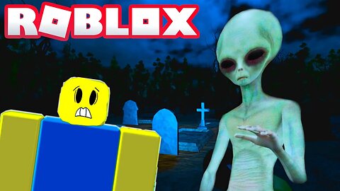ALIENS INVADE ROBLOX | Roblox The Graveyard Experience FULL Walkthrough
