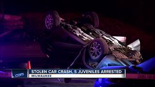 Juvenile stolen car crash