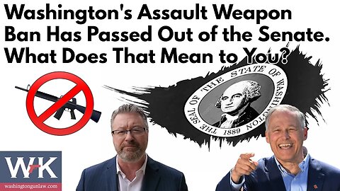 Washington's Assault Weapon Ban Has Passed Out of the Senate. What Does That Mean to You?