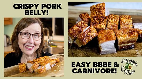 BBBE Pork Belly with Crispy Skin! | Tender Oven Baked Crispy Pork Belly for Carnivore and BBBE