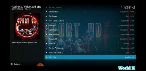 How to install Sport HD Add-on on Kodi 18.9