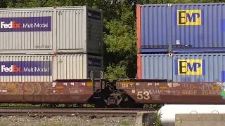 Norfolk Southern Intermodal Train Plus Power Move from Berea, Ohio September 2, 2023