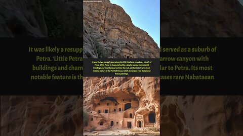 Unveiling 'Little Petra': The Underrated Nabataean Masterpiece #shorts #ancient #history