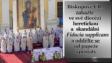 Biskupové ČR, zakažte ve své diecézi heretickou a skandální Fiducia supplicans a oddělte se od papeže apostaty