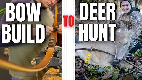 BUILDING A STICKBOW THEN HUNTING WITH IT!