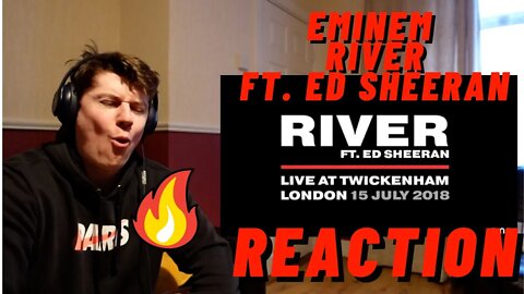 Eminem - River ft. Ed Sheeran (LIVE AT TWICKENHAM 2018) ((IRISH MAN FIRST TIME REACTION!!))