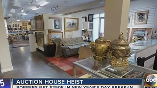 Burglary at Scottsdale auction house foils plans for New Yearâs Day