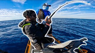I Hooked a GIANT! Offshore Jet Ski Fishing Catch, Clean, Cook