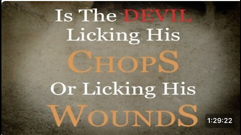 "Licking His Chops Or Licking His Wounds"