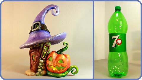 ❣DIY Halloween Fairy House Lamp Using a Plastic Bottle❣