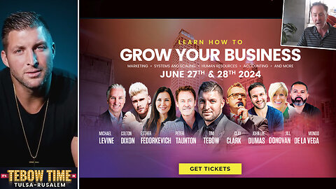 Tim Tebow | Why You Must Focus On Selling & Scaling!!! + Tim Tebow Joins Clay Clark's 2-Day Interactive June 27-28 2024 Business Growth Workshop In Tulsa, OK!!! Request Tickets At: ThrivetimeShow.com + Peter Taunton