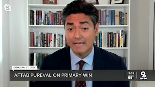 Aftab Pureval talks live with WCPO after primary win