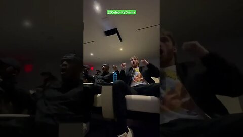 EXCLUSIVE: KSI and LOGAN PAUL’s LIVE REACTION TO FRANIC NGANNOU KNOCKING OUT TYSON FURY. #shorts