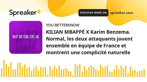 KILIAN MBAPPÉ X Karim Benzema. Normal, les deux attaquants jouent ensemble en équipe de France et mo