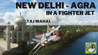 New Delhi To Taj Mahal Agra Fastest Route | F-18 Fighter Jet | Delhi Agra Expressway