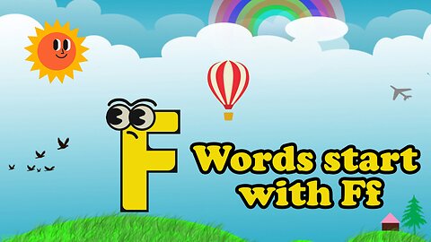 Words start with Ff | 'f' Words | Phonics | Learn letter Ff | abc | Ff