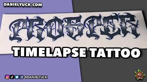Prosper Close Up Tattoo Timelapse