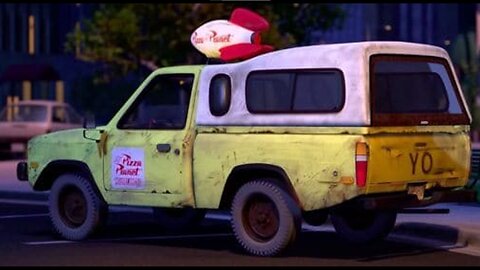 FLAT EARTH REFERENCE IN PIXAR FILMS (PEDO PIZZA PLANET TRUCK, THE MAGIC BUS!)
