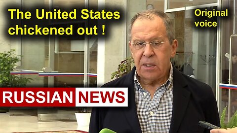 Russia will not forget and will not forgive the United States for this! Sergei Lavrov, Ukraine. RU