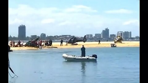 Collision of two helicopters in eastern Australian city of Gold Coast, 4 people dead, 13 Injured