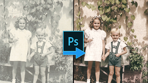 Time lapse restoration & colorization of incredibly old photo