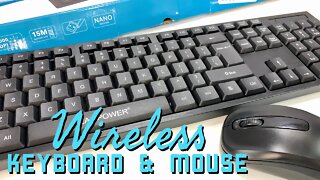 Quiet Wireless Keyboard and Mouse by Flagpower Unboxing