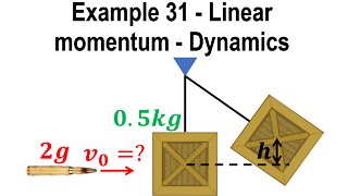 Example problem 31 - Linear momentum - Dynamics - Classical mechanics - Physics