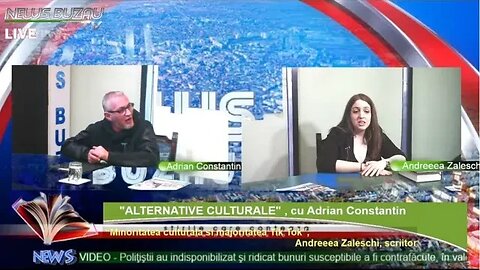 LIVE - TV NEWS BUZAU – “ALTERNATIVE CULTURALE”, cu Adrian Constantin. “Minoritatea culturala si m…