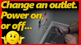How to change to decora outlet without turning power off.