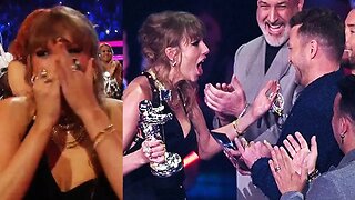 Taylor Swifts VMAs reaction to NSYNC presenting her award for 'best pop artist'