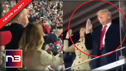 Trump Spotted At MLB Game Doing Something With His Hands That Drives Liberals Insane
