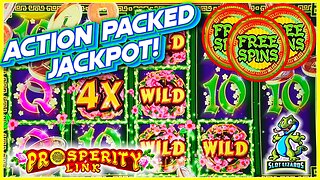 ACTION PACKED SURPRISE JACKPOT AWESOMENESS!!! Prosperity Link Wan Shi Ru Yi Slot HIGHLIGHT