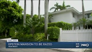 Epstein mansion to be razed