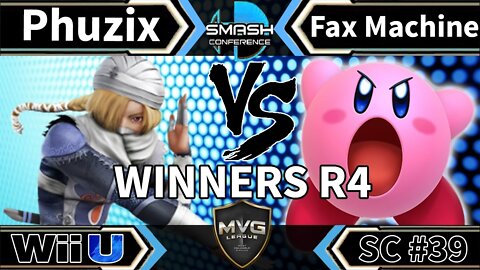 Phuzix (Sheik) vs. Fax Machine (Kirby) - SSB4 Winners R4 - Smash Conference 39